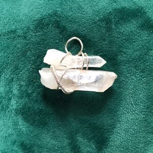 Crystal Wire-Wrapped Pendant